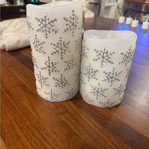 Luminara Flameless Candles Snowflake